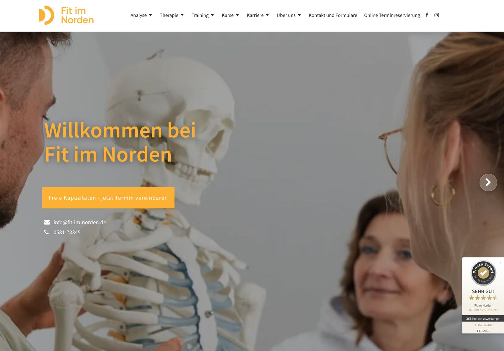 Fit im Norden, Fin Gesundheitszentrum GmbH & Co. KG, Geschäftsführer Marvin Großkrüger