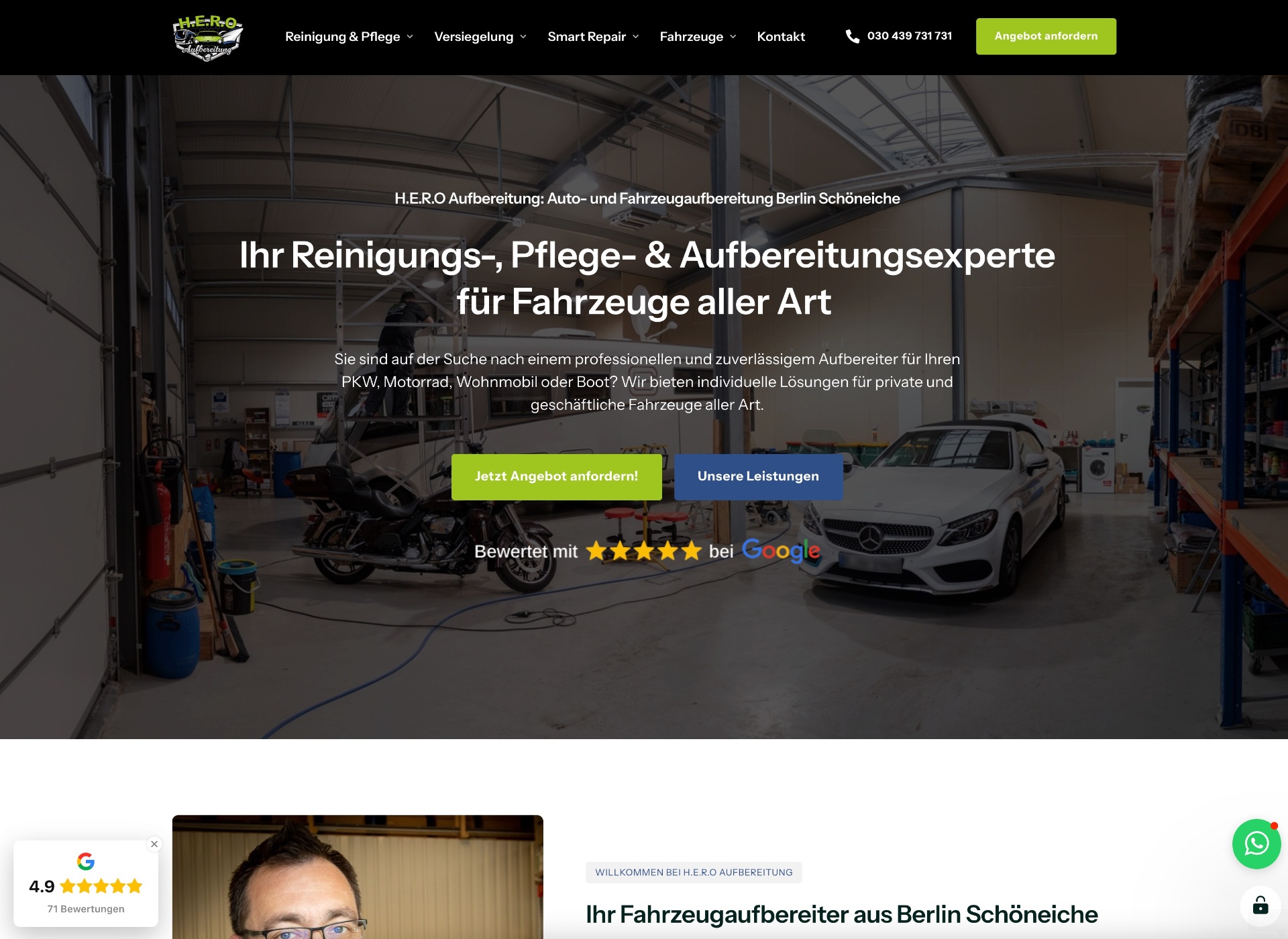 H.E.R.O Aufbereitung Berlin Schöneiche