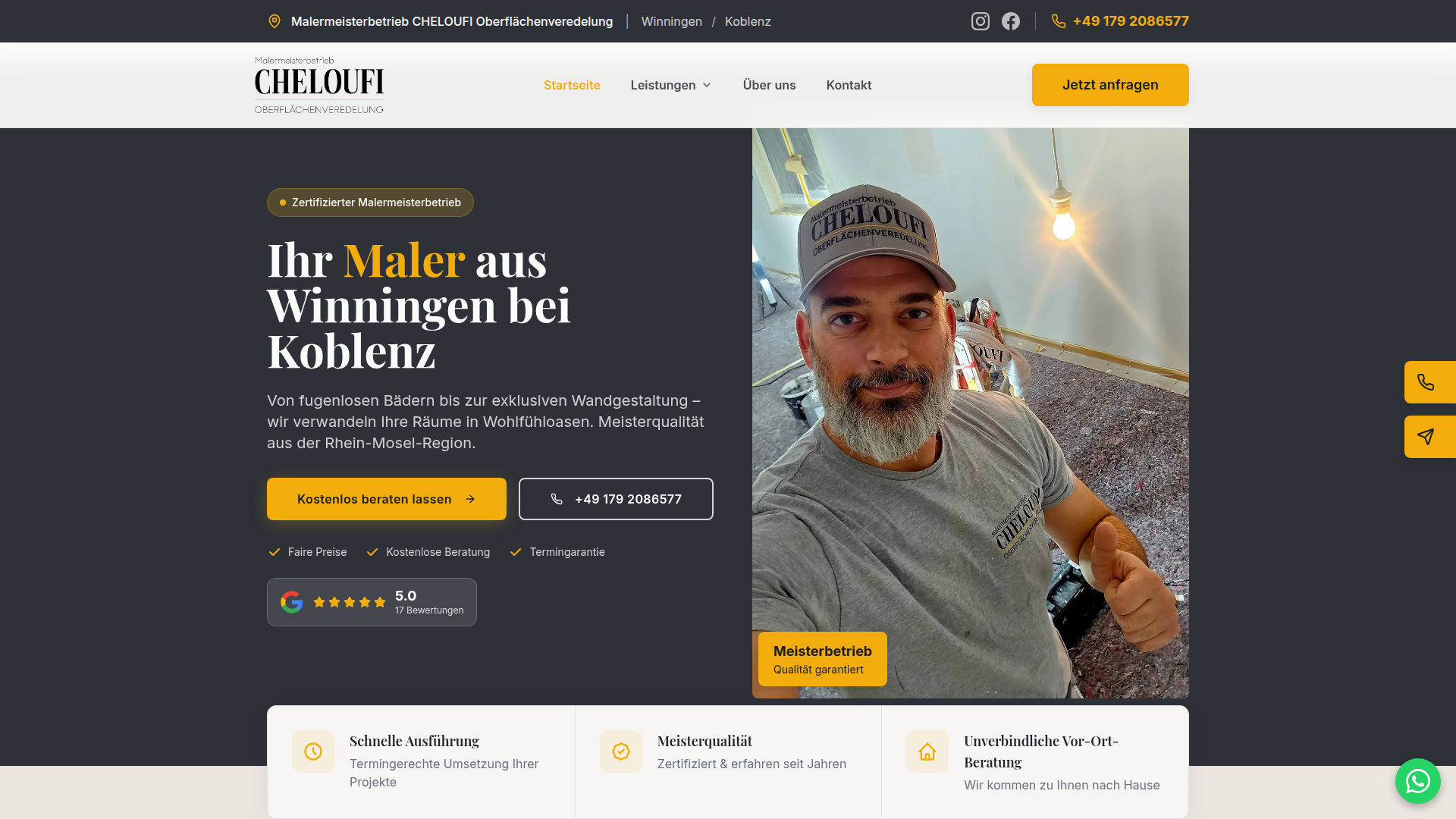 Malermeisterbetrieb CHELOUFI Oberflächenveredelung