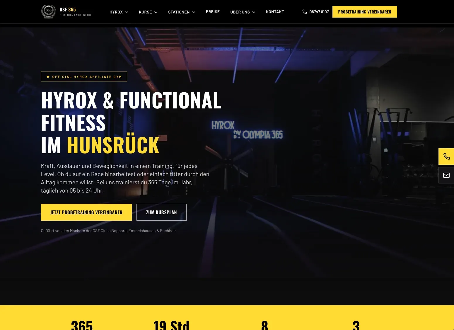 OSF 365 Performance Club, ein Studio der Olympia Fitness-Sport Buchholz GbR