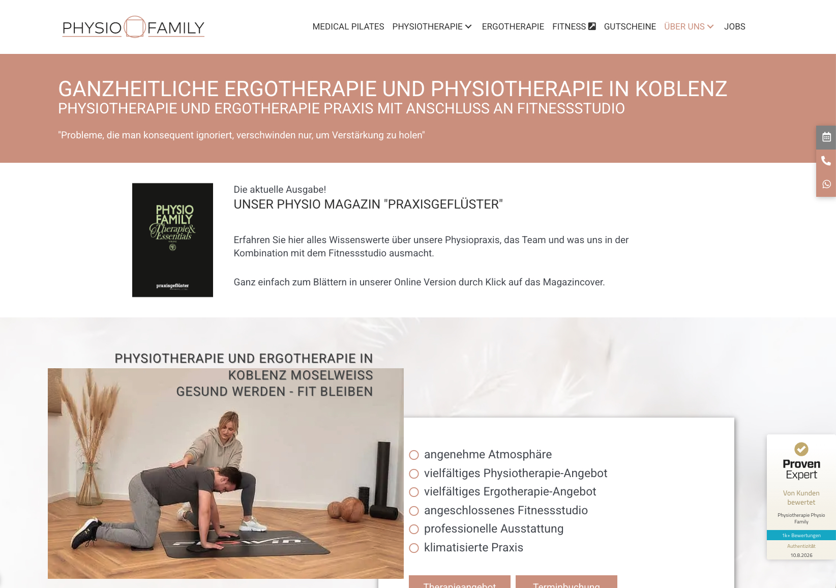 Physio Family Koblenz, Inhaber Kristian und Elisa Kroth