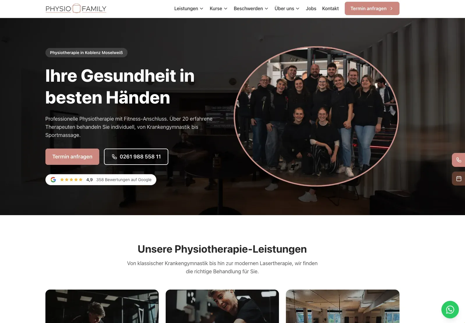 Physio Family Koblenz, Inhaber Kristian und Elisa Kroth